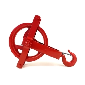 Stavební kladka (zednická) s hákem a pojistkou